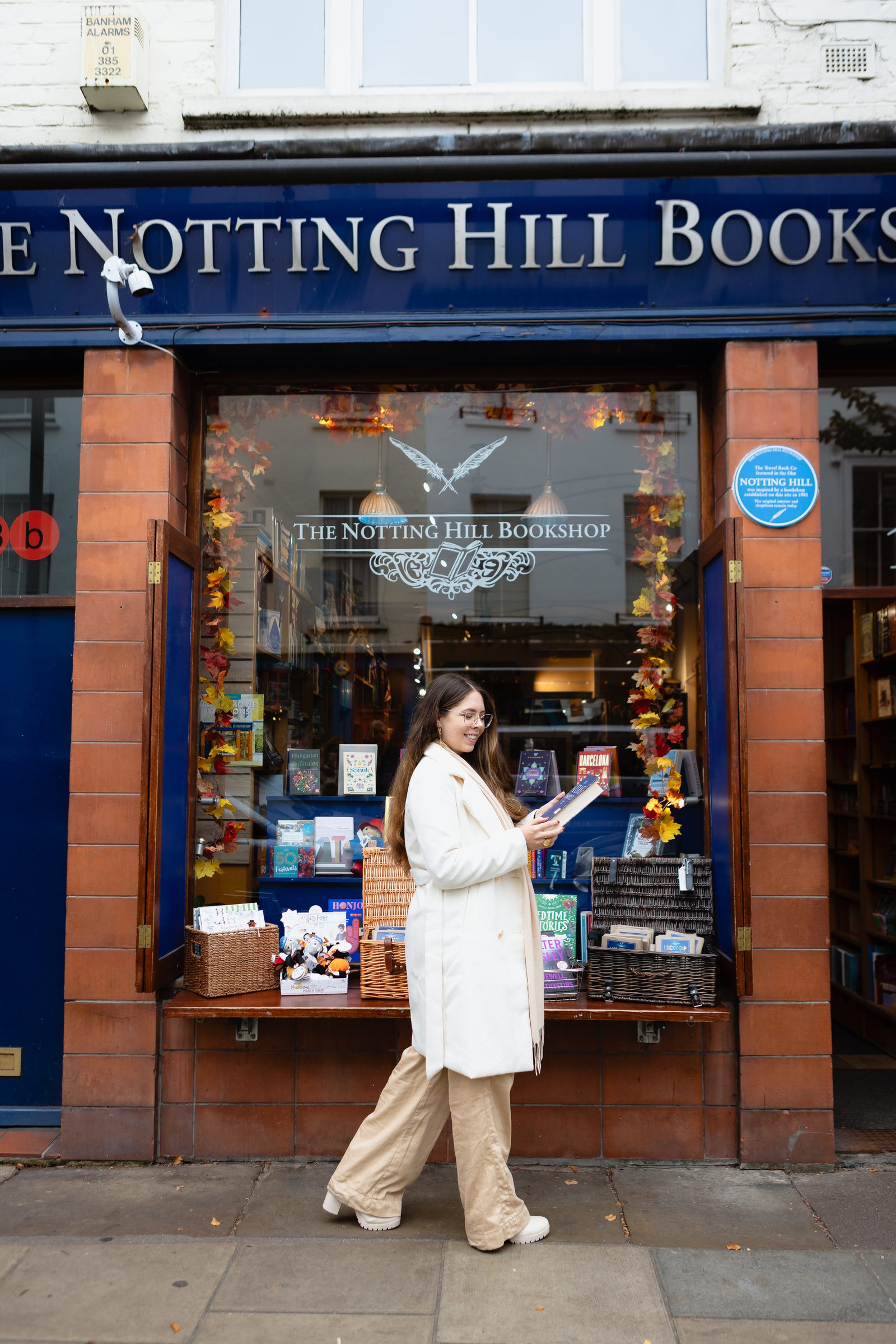 Amanda em livraria em Londres